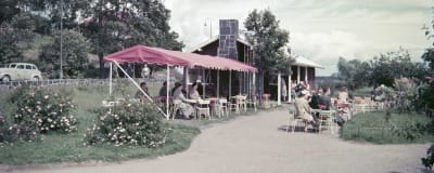 Kahvila Ursula rakennettiin olympialaisia varten kesäkahvilaksi (1952).