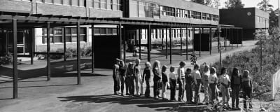 Pihlajiston koulun oppilaita syyskuussa 1979. 