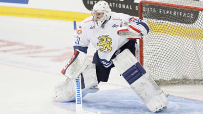 Mikko Koskinen i Matchen mot USA på 3 maj i Helsingfors.