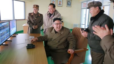 Kim Jong-Un sade att raketmotortestet var ett historiskt genombrott som kommer att kallas "revolutionen den 18 mars"