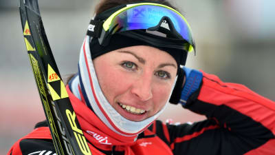Justyna Kowalczyk var snabbast i damernas sprintkval.