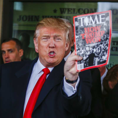 Donald Trump tycker om att vara på Times förstasida. 