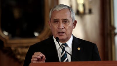 Guatemalas president Otto Perez Molina.