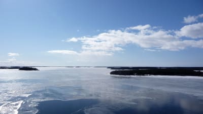 Vy från Replotbron i Korsholm