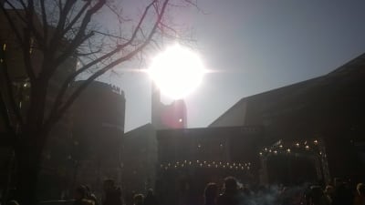 Solsken i Berlin.