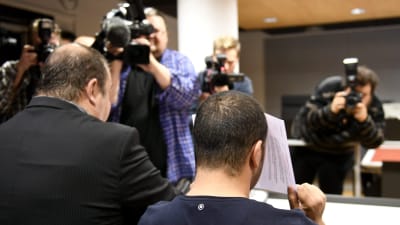 En av de gripna, 28-åringen, som häktades för misstanke om inblandning i Åbodådet. 