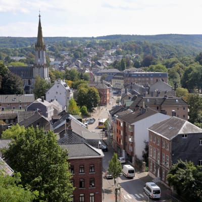 Bild på staden Eupen i tyskspråkiga Belgien. 