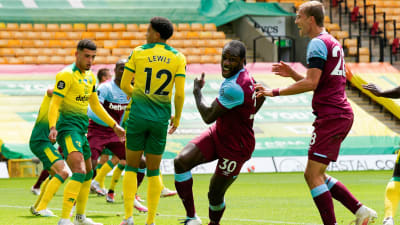 Michail Antonio jublar, Norwichspelare deppar