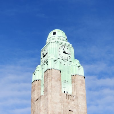Klocktornet på Centralstationen i Helsingfors.