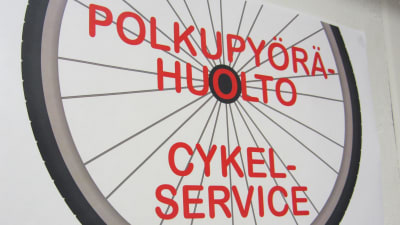 cykelserviceskylt