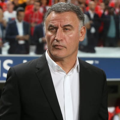 PSG:n päävalmentaja Christophe Galtier.