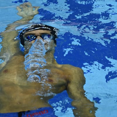 Thomas Ceccon simmar i VM i Budapest.