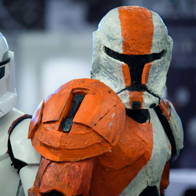 Janimal och Janne utklädda till Stormtroopers från Star Wars på World Con 75