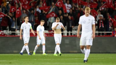 Finlands fotbollslandslag förlorade 0-2 mot Turkiet i VM-kvalet.