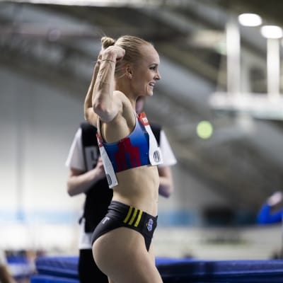 Milja Thureson näytti hauista 400 metrin mestaruuden jälkeen Kuopiossa.
