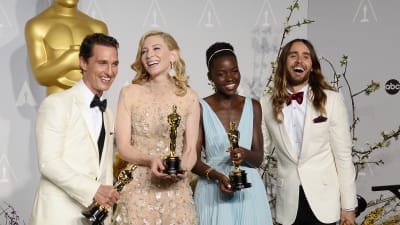 Mathhew McConaughey, Cate Blanchett, Lupita Nyong'o och Jared Leto.