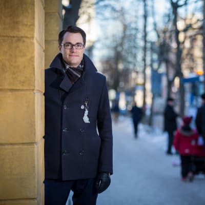Suomen Hypoteekkiyhdistyksen (Hypo) pääekonomisti Juhana Brotherus, Ruttopuisto, 22.2.2018.