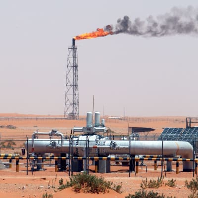 En bild på Khurais oljefält från 2008.