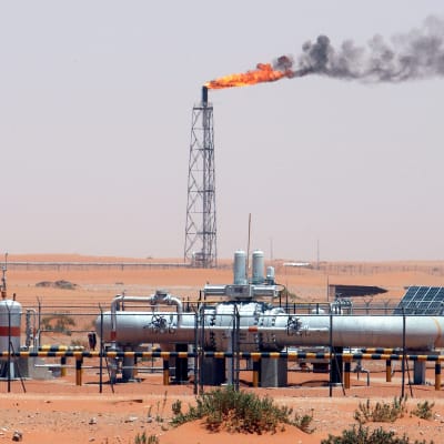 En bild på Khurais oljefält från 2008.