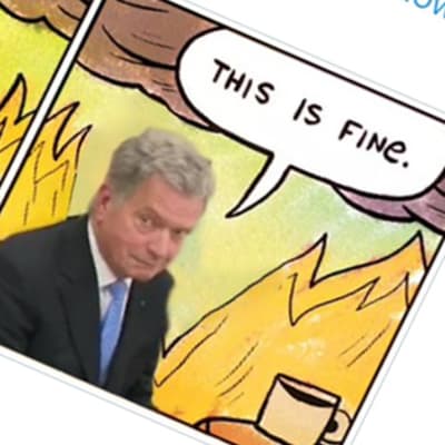 Memer/mem av Sauli Niinistö och Donald Trump