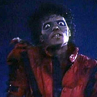 Michael Jackson i musikvideon Thriller.