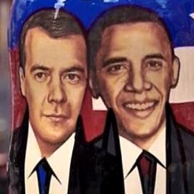 Dmitrij Medvedev och Barack Obama