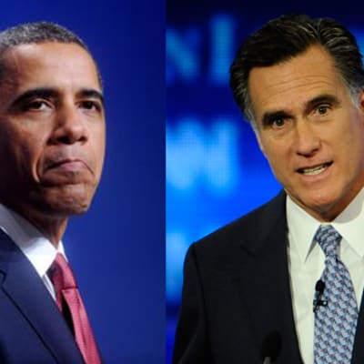 Barack Obama och Mitt Romney