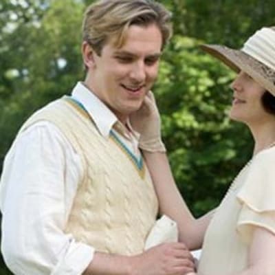 Matthew och Lady Mary ur Downton Abbey