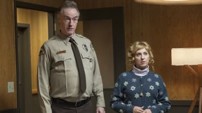 Kimmy Robertson och Harry Goaz i Twin Peaks