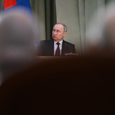 Rysslands president Vladimir Putin den 15 mars 2023.