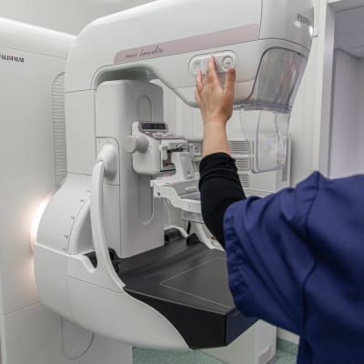 Mammografia-laite Etelä-Karjalan keskussairaalassa.