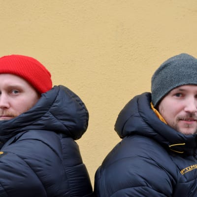 Andreas Flinck & Raoul Karlqvist från Akilles bandy, Borgå