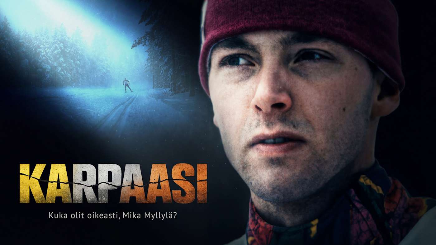 Karpaasi-podcastin juliste missä Mika Myllylän kasvot.