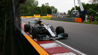 Lewis Hamilton snabbast i tidskvalet i Kanada.