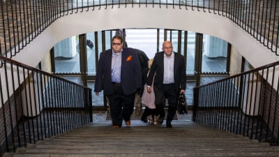 Industrifackets viceordförande Turja Lehtonen och ordförande Riku Aalto 29.8.2019