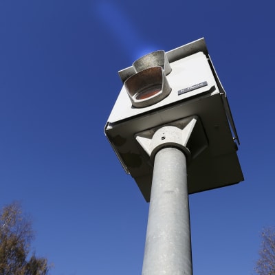 En trafiksäkerhetskamera eller så kallad "fartkamera".