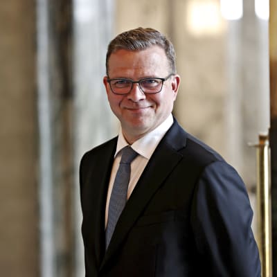 Samlingspartiets ordförande Petteri Orpo i riksdagen den 13 april.