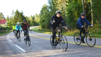 Tour de Östnyland 2017 på Gäddragsvägen i Borgå.