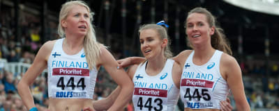 Sara Kuivisto, Zenitha Eriksson och Aino Paunonen, Sverigekampen 2017.