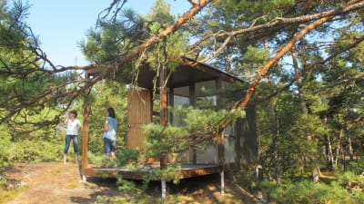 Ett exemplar av Juhani Pallasmaas och Kristian Gullichsens hus Modul 255