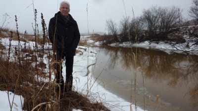 Bengt Jansén vid Ingarskila å i Ingå.