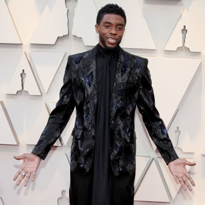 Chadwick Boseman på Oscarsgalan 2019.