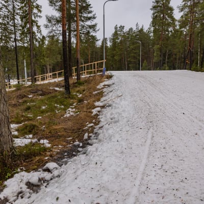 Tampereen sm-hiihdot 2023, valmisteluha vesisateessa.