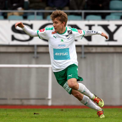Robin Sid gav IFK Mariehamn ledningen med 1–0.