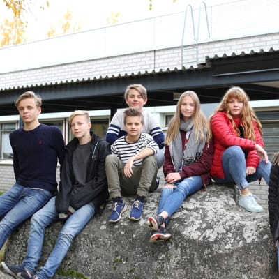 Elever på Oxhamns