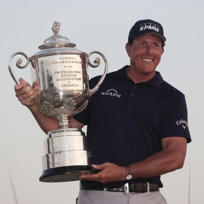 Phil Mickelson var bäst i årets PGA-Championship i golf.