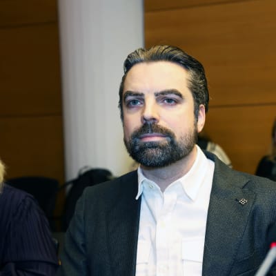 Psykoterapiakeskus Vastaamon entinen toimitusjohtaja Ville Tapio Helsingin käräjäoikeudessa.