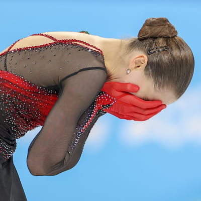 Kamila Valijeva Pekingin olympialaisissa 2022.
