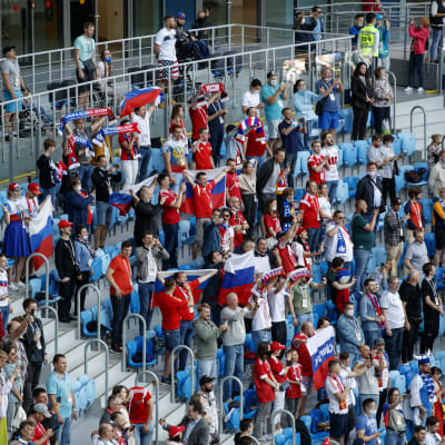 Ryska fotbollsfans 2021.