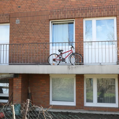 Det bostadshus i Hannover där två personer dödades av en hund.